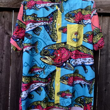 The 'Lookout Trout' Friend-Making Shirt – See the Wild 🎨🐟👁️ Dive into a world of imagination with the Lookout Trout Button-Up, featuring Zach Ray’s hand-drawn Rainbow Trout where speckles become watchful eyes. A fusion of vibrant color and surreal design, this shirt captures the spirit of adventure—perfect for those who love to stand out and spark conversations. More than just a shirt, it’s a statement piece that invites curiosity, connection, and creativity. Whether you're by the water, in the mountains, or out in the wild, the Lookout Trout is your bold companion for any adventure. ✨ Wear the unexpected. Make new friends. Unlock the Wild Within.