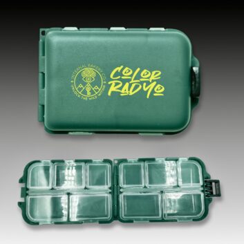 Your pocket-sized sidekick for the river, the trail, and everywhere in between. With 10 compartments, this versatile box folds in half and snaps shut to slip neatly into the front pocket of your shirt. Whether you’re storing fishing tackle, daily meds, or micro-essentials, the Catch & Stash Box keeps it all organized and within reach. Each box is stamped with our original “Color Rad Yo” design — a playful tribute to the beauty of Colorado and the wild spirit that inspires Internal Bakery. ✨ Why You’ll Love It: 10 compartments to keep small items secure Compact fold & snap design — fits right in your pocket Multi-use: tackle, meds, or everyday essentials Lightweight, durable, and ready for adventure Features our exclusive “Color Rad Yo” design Elevate your lifestyle — catch it, stash it, and carry the wild with you.
