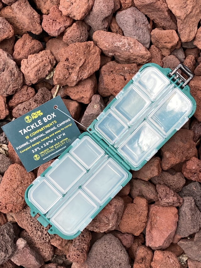 Your pocket-sized sidekick for the river, the trail, and everywhere in between. With 10 compartments, this versatile box folds in half and snaps shut to slip neatly into the front pocket of your shirt. Whether you’re storing fishing tackle, daily meds, or micro-essentials, the Catch & Stash Box keeps it all organized and within reach. Each box is stamped with our original “Color Rad Yo” design — a playful tribute to the beauty of Colorado and the wild spirit that inspires Internal Bakery. ✨ Why You’ll Love It: 10 compartments to keep small items secure Compact fold & snap design — fits right in your pocket Multi-use: tackle, meds, or everyday essentials Lightweight, durable, and ready for adventure Features our exclusive “Color Rad Yo” design Elevate your lifestyle — catch it, stash it, and carry the wild with you.
