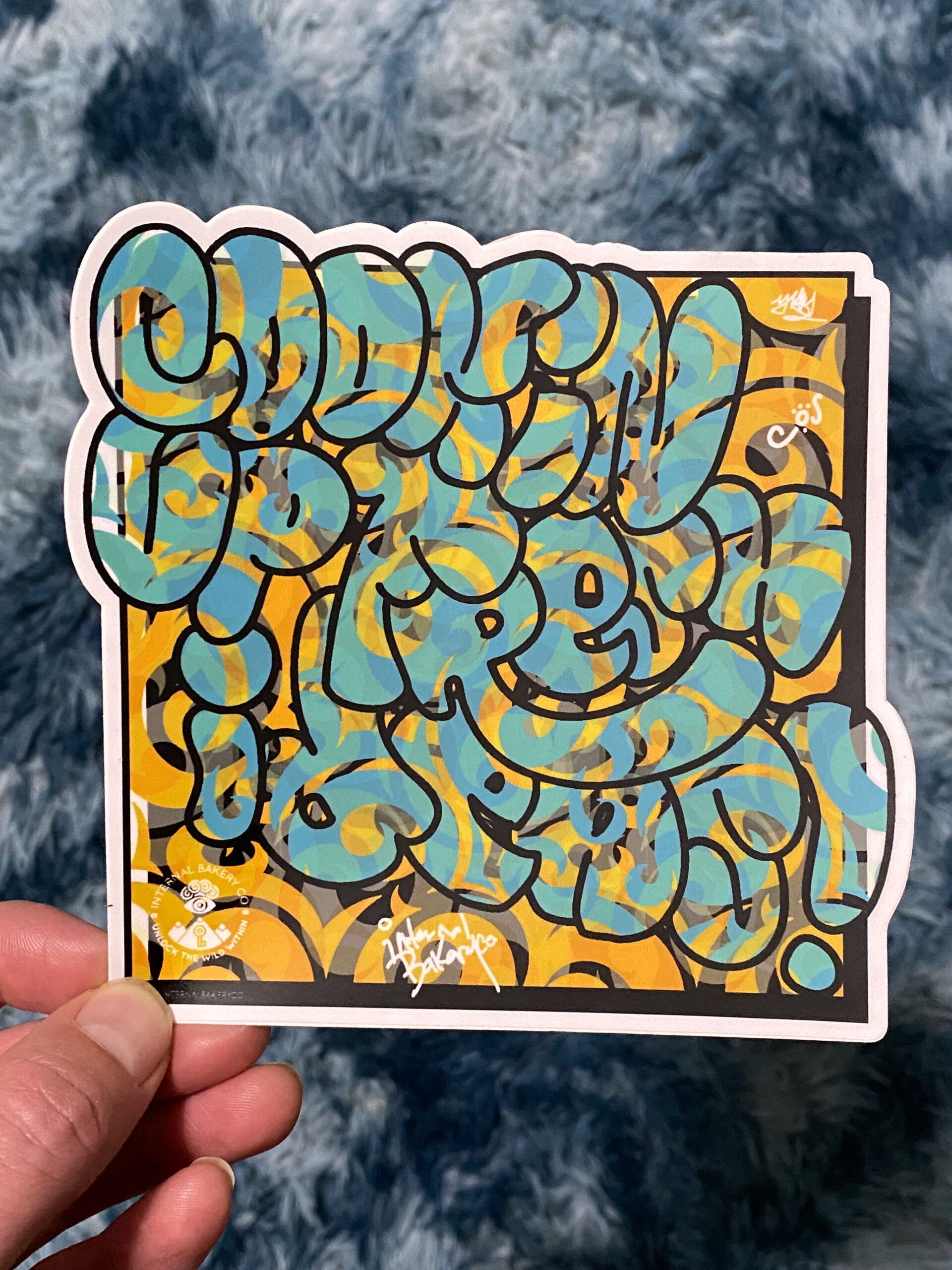 Cookin’ Up Fresh Ideas Graffiti Sticker (5.25″ × 5.07″) Because the oven’s always on inside your mind. This hand-drawn graffiti-style sticker is a play on words straight from the heart of Internal Bakery — where our imagination is the kitchen and we’re all cookin’ up fresh ideas. Covered in tags like Internal Bakery, COS, and Zach Ray’s signature, this design feels like a wall straight out of your creative subconscious. It’s messy, it’s bold, and it’s full of flavor — a reminder that every wild idea starts as a scribble on the wall. Stick it anywhere you want to remind yourself (and the world) that the imagination never sleeps — it just keeps bakin’ up new ideas.