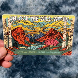 “Key to the Wild” Unlock what you can’t unsee 🔑🌄 Hand-drawn straight from the mind bakery — this design brings the faces I see in nature to life. From whispering aspens to mountain ridges with eyes that stare back, every detail hides a keyhole waiting to be found. The key to the sky? That’s for you to discover. This piece is a reminder of Internal Bakery’s mission — to help you unlock the wild within and chase the desires that live deep in your imagination. Stick it somewhere you’ll see it every day — and remember, the key’s already in your hands.