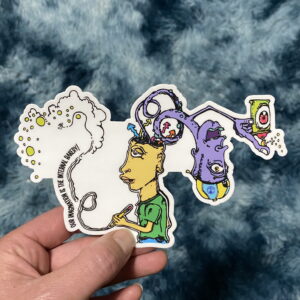 I AM CREATOR STICKER — 6.5" This one’s the essence of it all — me, the artist, pencil in hand, imagination bursting out in full color. On one side, I’m drawing the world into being. On the other, my imagination’s taking over — can in hand — creating right alongside me. “I Am Creator” is a reminder that what we imagine becomes real. It’s Neville Goddard meets graffiti daydreams — a nod to the truth that your mind is the brush, your thoughts the paint, and your imagination the hand that shapes it all. A declaration. A visual mantra. A spark for every creator out there who knows their inner world builds the outer one. — Hand-drawn by Zach Ray in Colorado Springs, CO — 6.5" durable vinyl sticker — Believe it. Draw it. Create it. ✨