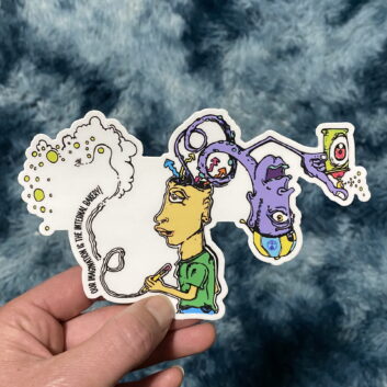 I AM CREATOR STICKER — 6.5" This one’s the essence of it all — me, the artist, pencil in hand, imagination bursting out in full color. On one side, I’m drawing the world into being. On the other, my imagination’s taking over — can in hand — creating right alongside me. “I Am Creator” is a reminder that what we imagine becomes real. It’s Neville Goddard meets graffiti daydreams — a nod to the truth that your mind is the brush, your thoughts the paint, and your imagination the hand that shapes it all. A declaration. A visual mantra. A spark for every creator out there who knows their inner world builds the outer one. — Hand-drawn by Zach Ray in Colorado Springs, CO — 6.5" durable vinyl sticker — Believe it. Draw it. Create it. ✨