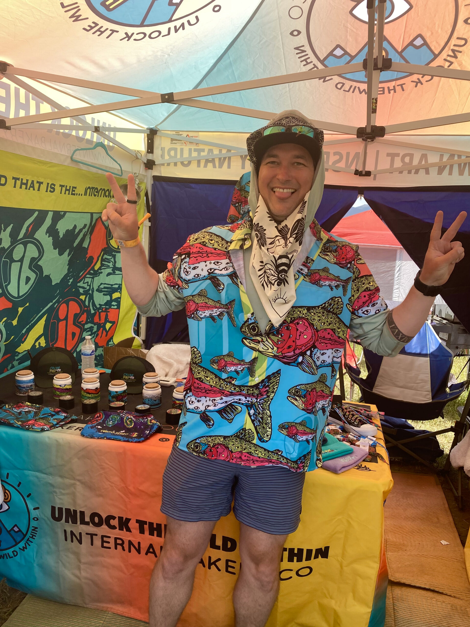 The 'Lookout Trout' Friend-Making Shirt – See the Wild 🎨🐟👁️ Dive into a world of imagination with the Lookout Trout Button-Up, featuring Zach Ray’s hand-drawn Rainbow Trout where speckles become watchful eyes. A fusion of vibrant color and surreal design, this shirt captures the spirit of adventure—perfect for those who love to stand out and spark conversations. More than just a shirt, it’s a statement piece that invites curiosity, connection, and creativity. Whether you're by the water, in the mountains, or out in the wild, the Lookout Trout is your bold companion for any adventure. ✨ Wear the unexpected. Make new friends. Unlock the Wild Within.